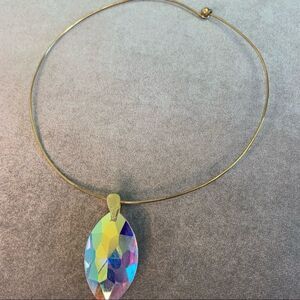 Natural Crystal Aurore Boreale necklace pendant